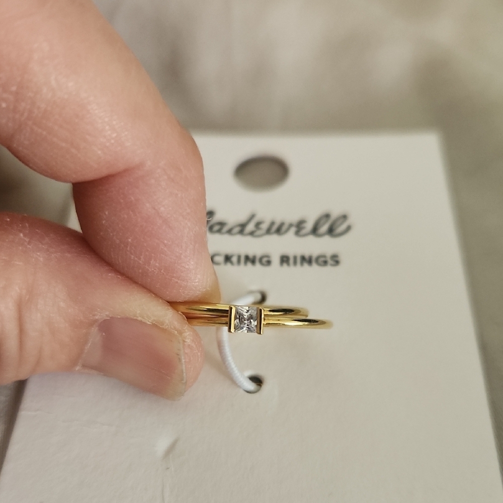 Madewell Gold Stacking Rings - Picture 2 of 4